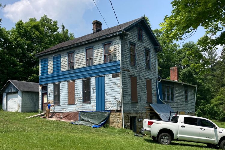 Photo of old farm house